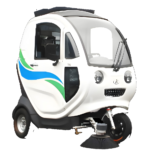 Airuite Q1G pure electric high-pressure washing vehicle, front view