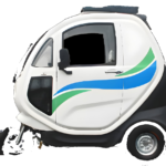 Airuite Q1G pure electric high-pressure washing vehicle, side view