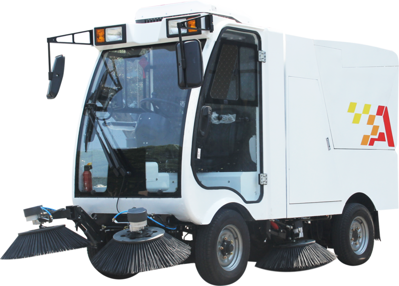 Airuite S6N pure electric sweeper, front three-quarter view